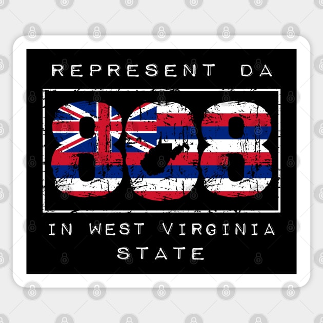 Rep Da 808 in West Virginia State by Hawaii Nei All Day Sticker by hawaiineiallday